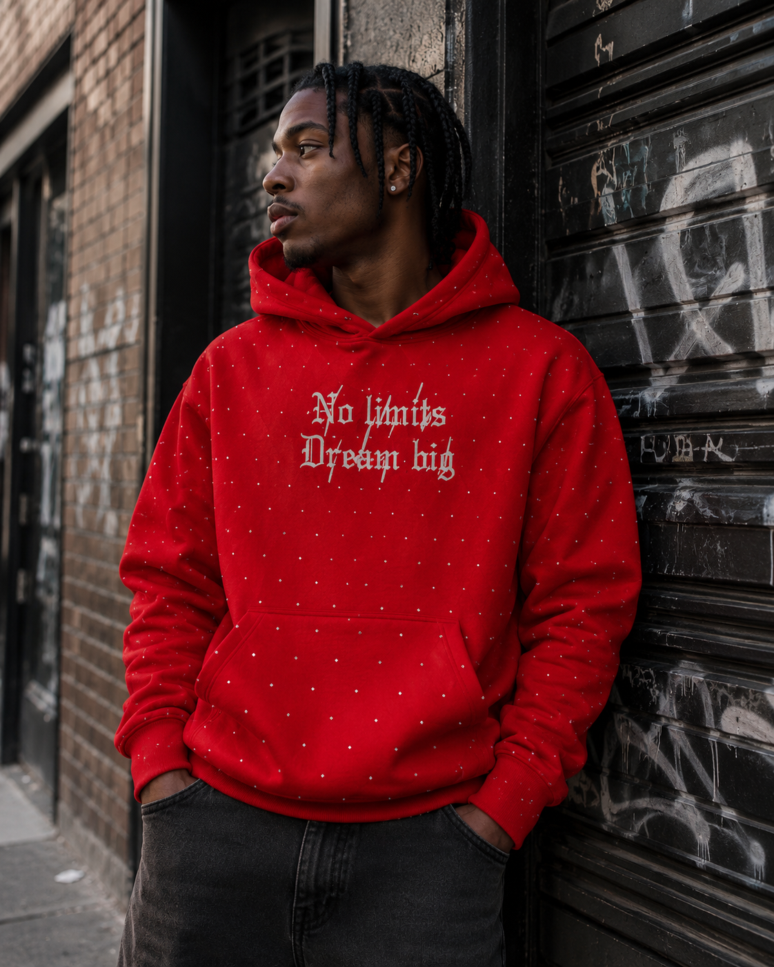 No Limits Dream Big Crystal Hoodie